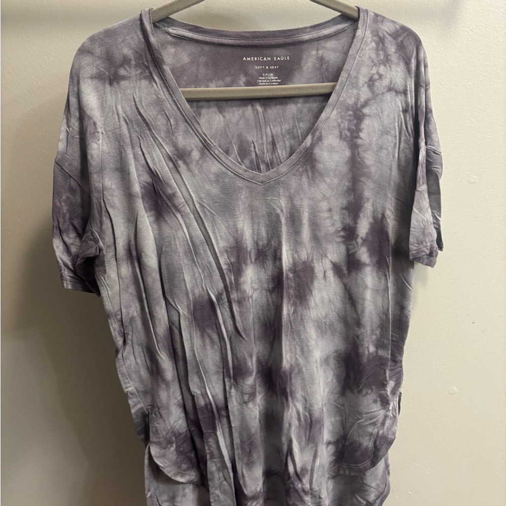 American Eagle Outfitters Soft & Sexy Oversized Tie-Dye Top